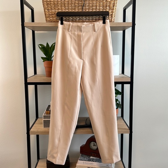 Zara Pants - Zara High-Rise Tailor Fit Tan Dress Pant Trouser, M- FLAW
